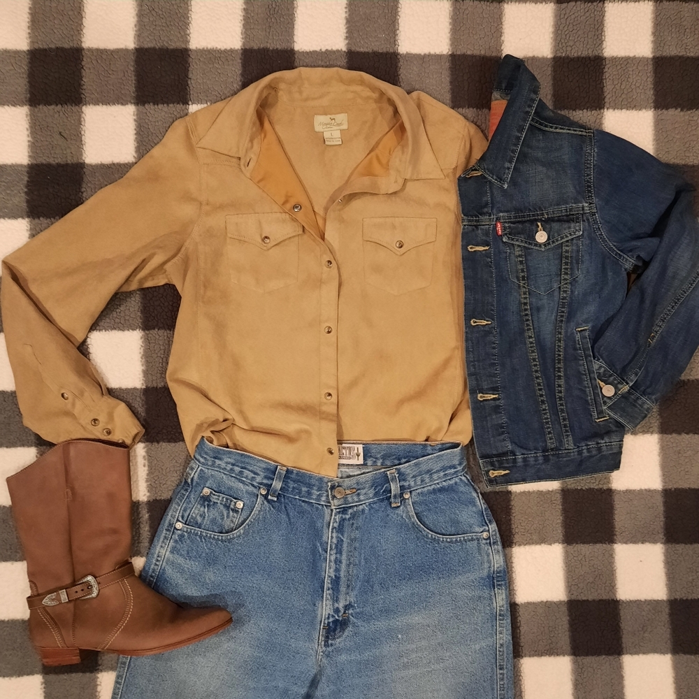 Wild West Suede Pearl Snap